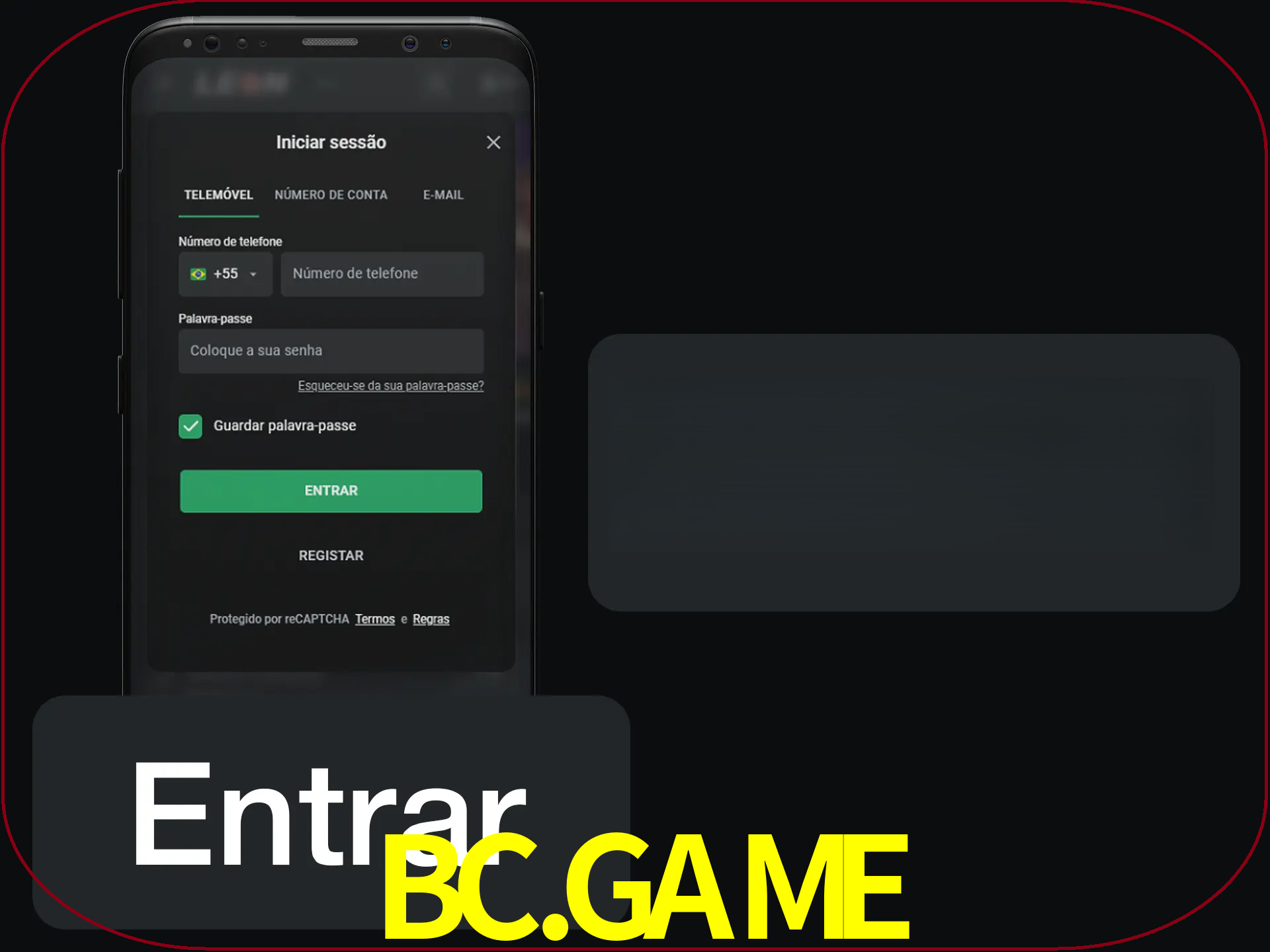 Faça o login para começar a apostar e jogar no cassino.
