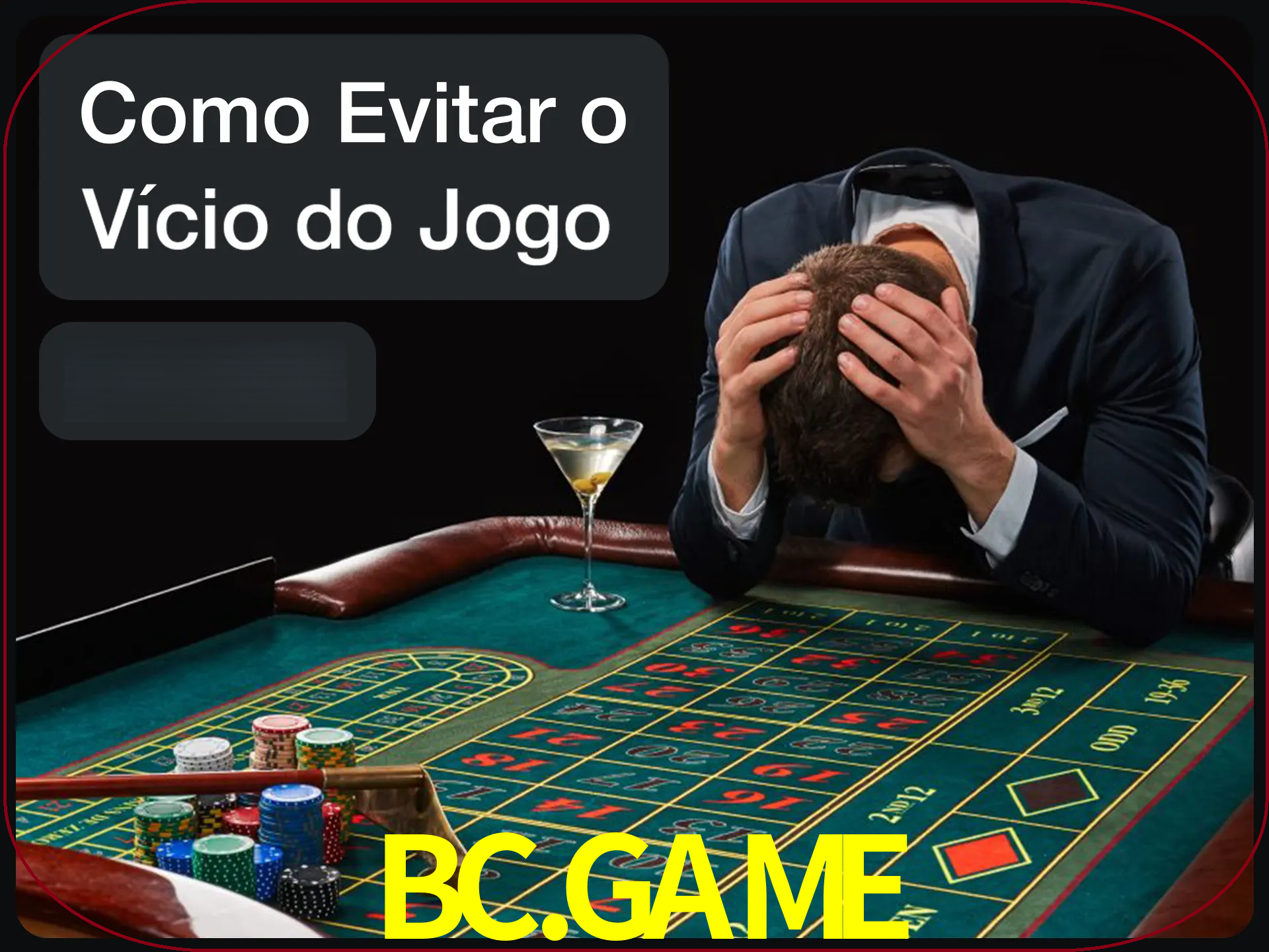 Você é responsável por cada uma de suas apostas.